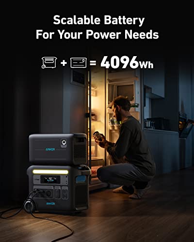 Anker SOLIX F2000 Portable Power Station, PowerHouse 767, 2400W Solar Generator, GaNPrime Battery Generators for Home Use, LiFePO4 Power Station for Outdoor Camping, and RVs (Solar Panel Optional) - style: F2000