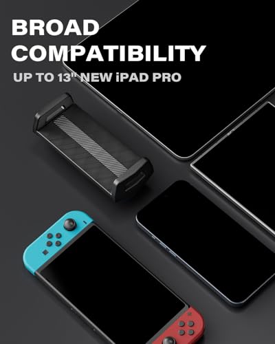 APPS2Car Heavy-Duty Tablet Holder for Truck Car Semi Pickup Tractor UTV RV | Ultra-Strong 4.33" Vacuum Suction Cup, Stable Double-Rib Metal Arm Anti-Shake, Road Trip Essentials, Car Mount for iPad