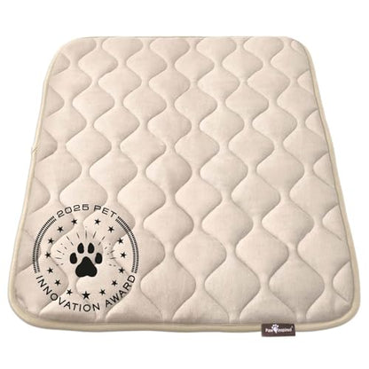 Paw Inspired Washable Padded Crate Mats for Dogs | 35” x 22” Pad, Fits 36-inch Kennels | Leakproof, Waterproof Bottom, Plush Pet Beds (Tan) - color: Tan, size: 36 Inch