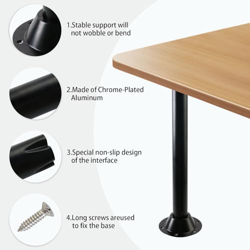 PACEWALKER 27" RV Table Legs and Bases Aluminum RV Table Base Mount Bases and Legs,RV Dinette Pedestal for RV, Boat, Outdoors, Dock, Camper for Camper and Deck Trailer Motorhome