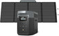 EF ECOFLOW Solar Generator DELTA 2 Max 2048Wh With 400W Solar Panel, LFP Battery Portable Power Station Up to 3400W AC Output Fast Charging 0-80% in 43 Min solar powered generator For Camping, RV - style: DELTA 2 Max+400W Solar Panel