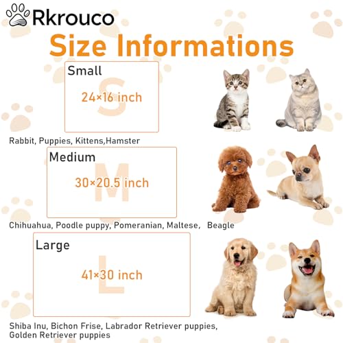 Three Piece Pet Blanket Set for Dogs Cats Soft Comfy Puppy and Kittens Bed Blanket Fluffy Fleece Pets Throw with Cute Patterns (Medium 30x20.5 inch, Gray) - color: Gray, size: Medium-30x20.5 Inch