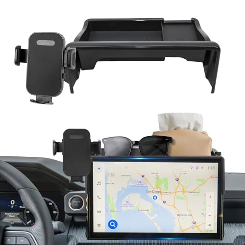 Car Phone Holder Compatible with Honda CRV CR-V 2023-2025 2026 7/9 inch Screen Cell Phone Mount with Dash Organizer Dash Storage Box 360° Rotation - size: 2023-2025 Honda-CRV 9-inch