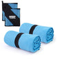 S Size Camping Towel Microfiber Quick Dry Lightweight for Men Women Travel Face Hand Neck Arm Hiking Riding Running Tennis Gym Fitness Sweat Towels(Blue, 2 Pack S) - color: Blue, size: 2 Pack S