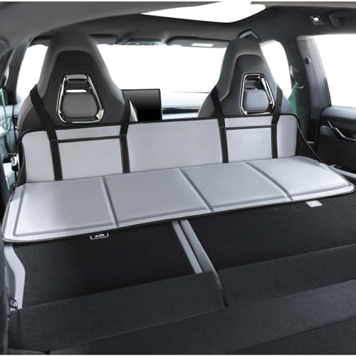 (Gray) Car Camping Essentials, Increase Trunk Space, for Car Camping & Travel, Fits Tesla Y/3,SUV with Full Flat Cargo Like RAV4,CRV,X-Trail,Outback,Highlander,Kuga,Cherokee,Equinox
