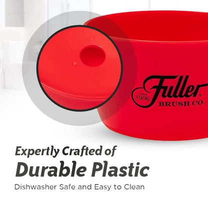 Fuller Brush Handy Holder with Drain Rack – Small Sink Caddy for Organizing Cleaning Sponges & Tools – Removable Drain Tray, Dishwasher Safe – White - color: White