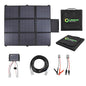 LensunSolar 200W 12V Portable Solar Panel Blanket with Anderson Connectors for Solar Generator Power Station, Lightweight, with 20A MPPT Charger Controller - size: 200W+MPPT