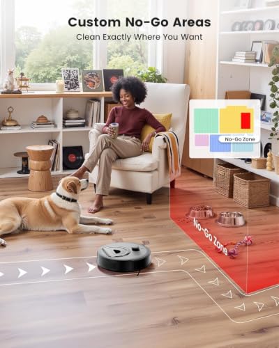 Lefant LiDAR Robot Vacuum and Mop, Smart Mapping and Obstacle Avoidance, Tangle-Free Pet Hair, 2.4G/5G WiFi App Control, Slim Design for Wider Coverage, Carpet Detection, M330 Pro, Grey - color: Gray