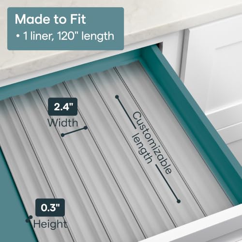 YouCopia SpiceLiner Spice Rack Drawer Organizer (Universal Fit 10’ Roll),Gray - color: Gray