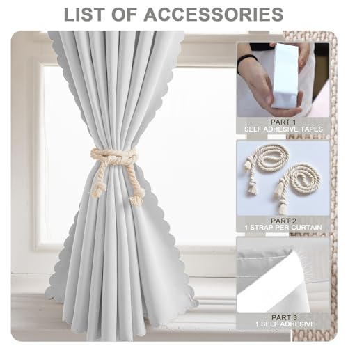 Self Adhesive Curtains - No Drilling, No Rod, Easy to Install Blackout Curtains for Window Blinds,Bedroom(White 35 * 59in-1P) - color: White, size: 35"W x 59"L (Pack of 1)
