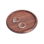 UNICRAFTALE Walnut Wood Round Ring Tray Brown Wood Jewelry Holder Ring Bowl Wooden Jewelry Organizer Storage for Earrings Necklaces Bracelet Watch Holder 3.92"x0.37" - size: 99.5mm Diameter
