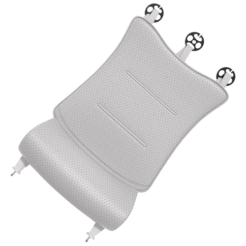 Car Seat Extender - Adjustable Cushion Pad, Ergonomic Leg Support, Comfortable Memory Foam Design | Vehicle Seat Extension for SUV Truck Sedan RV Driver Men Women Long Travel Road Trip Use - color: White