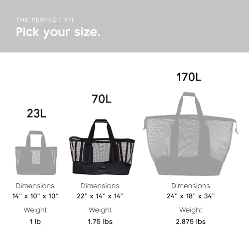 MISSION Boat Gear CASSI Heavy-Duty Outdoor Tote and Waterproof Marine-Grade Mesh Boat Bags