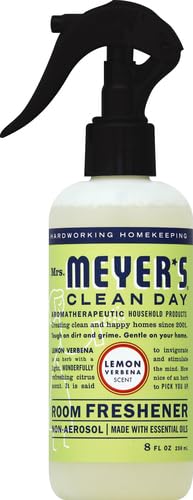 Mrs. Meyer's Air Freshener, Lemon Verbena, Spray | Non-Aerosol | Essential Oils | 8 fl. oz | Pack of 2 - size: 8 Fl Oz (Pack of 2)