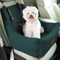WOOAIDAGG Dog Car Seat for Medium Dogs, Pet Travel Bed with Seat Belt Channel, Fully Detachable and Washable, 3 Straps Easy to Install (Green) - color: Green