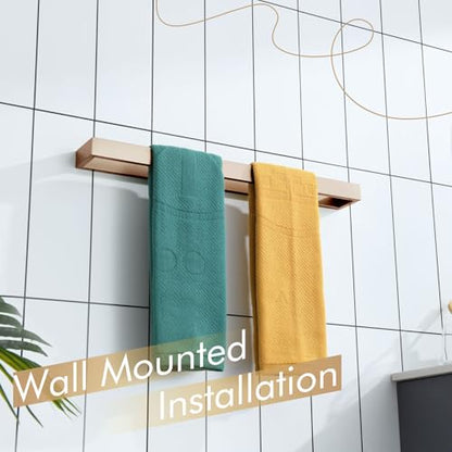 KOKOSIRI Towel Bar for Bathroom Hardware Bath Towel Hanger 20-Inch Kitchen Rack Champagne Bronze Stainless Steel Wall Mount, 1 Pack B4008CPG-L20 - color: Champagne Bronze, size: 20-Inch