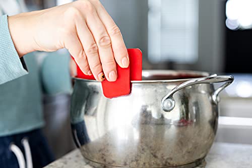 Arlig Clip On Pasta Strainer Silicone Universal Fit for all Pots and Bowls Snap On Drainer for Meat, Vegetables, Fruit Colander for Kitchen Easily Drain Food Space Saving - color: Gray