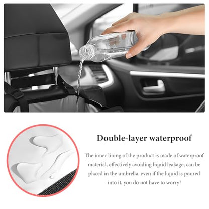Car Foldable Trash Can, Bling Rhinestone Oxford Garbage Container Hanging Waterproof Organizer, Mini Crystal Dustbin Waste Basket Leakproof Trash Bin for Car Office Kitchen (AB) - color: AB