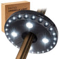 OYOCO Patio Umbrella Light 3 Brightness Modes Cordless,with 28 Cool White LEDs-4 * AA Battery Operated Umbrella Lights,Fits 1.15"-2" Umbrella Poles,for Patio Umbrellas,Camping Tents and Indoor Use