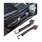 2PCS Car Seat Gap Filler Organizer with Cup Holder, Multifunctional Side Seat Crevice Blocker Plug with Storage Slot, No-Drop Auto Console Side Gap Stopper Organizer, Universal Fit (Brown) - color: Brown