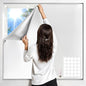 DUOFIRE Blackout Curtains for Bedroom 40" x 57", Portable Window Blackout Blinds No Drill Room Darkening 100% Black Out Shades Temporary Black Out Window Cover for Nursery Travel RV (Silver-Silver) - size: 57"W x 40"H