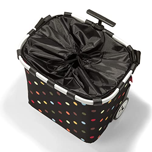 reisenthel carrycruiser dots - Portable Shopping Trolley with Sturdy Aluminum Frame, Shoulder Strap and Removable mesh Inner Bag -Water-Repellent - color: Dots