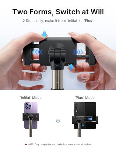 JSAUX Cup Holder Universal Mount for Foldable Phone, Car Truck Cradle Compatible With iPad Mini, Samsung Galaxy Z Fold 6/5/4, Pixel 9 Pro, Xiaomi Mix Fold 4/3/2 - color: FlexMount