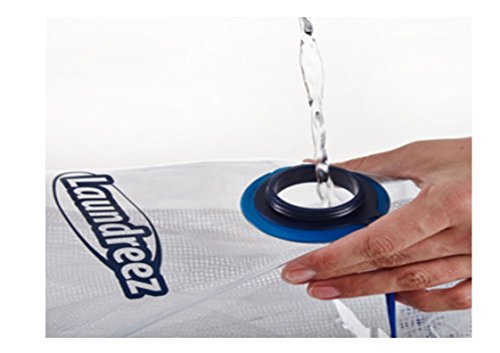 Portable Travel Washing Machine - Waterproof, multi-use Dry Bag for Washing Laundry On the Go. Weighs Under 12 Oz | Folds Easily | Use for Camping, Travel, RV, and Backpacking | Clear sturdy material to enable various uses