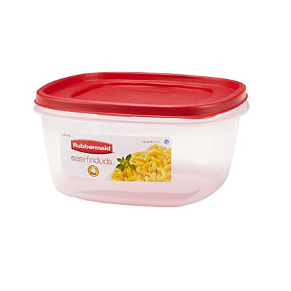 Rubbermaid Easy Find Lids Food Storage Container, 14 Cup, Racer Red - style: 14.0C/3.3L 4CS