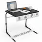 Table-Mate TV Tray Table | Portable Desk Folding Dinner Tray, Couch Table Trays for Eating Snack Food, Portable Laptop Desk, Bed Trays for Eating | Adjustable TV Trays with 3 Angles and Cup Holder - size: 20"D x 25"W x 30"H