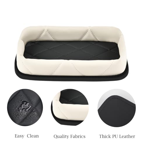 Car Dashboard Storage Box Loose Items Organizer - Suitable For Car, Office, Living Room, Dining Room And Other Scenarios (off-white) - color: off-white
