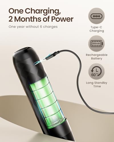 Maestri House Rechargeable Milk Frother, LunaFro Mini Handheld Electric Foam Maker Detachable Stainless Steel Whisk Drink Mixer Foamer Mini Blender for Matcha, Lattes, Cappuccino, No Stand - color: Black