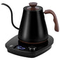 Gooseneck Electric Kettle, Intelligent Temperature Control, Stainless Steel Inner, Quick Heating, for Pour Over Coffee, Brew Tea, Boil Hot Water, 1000W 0.9L Black - color: Black