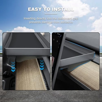 for Tesla Model Y Upgrade Behind Screen Storage Box Dashboard Hidden Organizer Tray Non-Slip Sunglass Card Holder for 2021-2023 Tesla Model 3 and 2021-2025 Model Y (Not fit 2025 Juniper) - size: 2021-2023Model3 & 2021-2025Model Y(Not fit Juniper