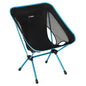 Helinox Chair One (re) High-Performance Camping Chair, Lightweight Compact Collapsible Outdoor Chairs, Backpacking, Picnic, Adventures, Black/Blue - color: Black