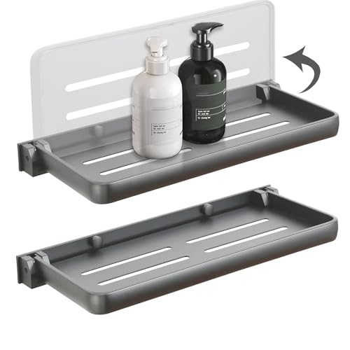 RV Aluminum Foldabling Shelf-Hidden,Small Folding Wall Shelves for Bathroom,VR,Campers,Kitchen.90°Folding Shelves for Room Wall,Waterproof and Space-Saving Foldable Shelf for Bathroom (2)