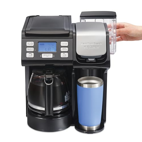 Hamilton Beach FlexBrew Trio 2-Way Coffee Maker, Compatible with K-Cup Pods or Grounds, Combo, Single Serve & Full 12c Pot, Black - Fast Brewing (49902JN) - color: Black, Fast Brewing, New for 2026