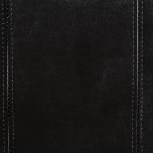 SIMPLIHOME Dover Storage Ottoman Bench - 36 inch Wide Upholstered Vegan Leather Rectangular Lift-Top Ottoman in Midnight Black, Contemporary Bench for Living Room with Safety Hinges - color: Midnight Black