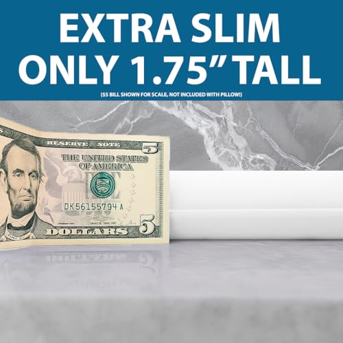 Bluewave Bedding Extra Slim Gel Memory Foam Pillow for Stomach and Back Sleepers - Thin, Flat, and Low Profile Design for Deeper Sleep (1.75-Inches Height, Standard Size) - style: 1.75"H Extra Slim (Standard)