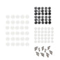 EZ Snap No-Drill Snap Fasteners Kit - Snap Kit for Exterior Shades, RV Skirting, and Boat Tops, Adhesive Studs, Caps, and Pins - DIY Professional Results with No Specialized Tools - 30pc White Set - color: White Snaps