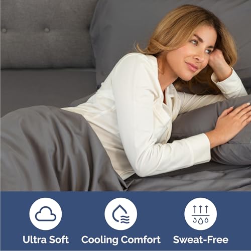 Queen 6 Piece Sheet Set - Comfy Breathable & Cooling - Ultra-Soft Hotel Luxury Bedding Set with 8-16 Inch Deep Pockets - 1 Flat & 1 Fitted Sheet & 4 Pillowcases - Wrinkle Free & Easy Care - Dark Grey - color: 06 - Dark Grey, size: Queen