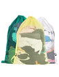 Mesh Laundry Bags with Adjustable Shoulder Strap, 24" x 36" Heavy Duty Nylon, Drawstring Closure, 3-Pack, Mixed Colors - color: White,Yellow,Green-1