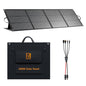 200W Portable Solar Panels ETFE Material 24V MC4 Cable & XT60 Anderson DC | Foldable, IP68 Waterproof, Solar Suitcase with Adjustable Kickstands for Power Station, Generator, RV, Camping, Outdoor Use - size: 200W