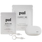 PUL Aligner Care Convenience Kit – Case + 2-in-1 Tool for Invisalign, Retainers, Partial Dentures, Mouth & Night Guards & More – White Case & 2-Pack of White Aligner Seating Chewie & Removal Tool - color: White Combo