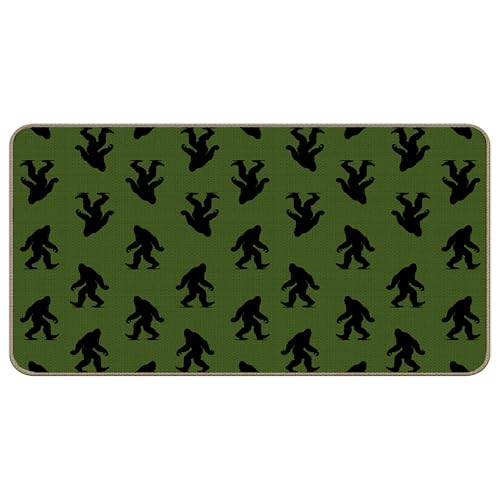Funny Camping Camper Door Mat 17 x 30,Camper Must for Outside,Outside Rv Mat,Bigfoot Sasquatch Welcome mat Gifts for Women，ZH01-DD-173 - color: 27color