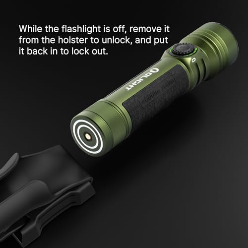 OLIGHT Seeker 4 Pro Rechargeable Flashlights, 4600 Lumens High Powerful Bright LED Light with USB C Holster, Waterproof IPX8 for Emergencies, Camping, Searching (OD Green) - color: OD Green