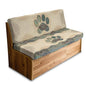 Dog Paw Boho Mandala Print RV Dinette Cushion Covers 2 Pieces Scratch-Resistant Camper Seat Covers Dinette Booth Elastic RV Couch Cover Fuzzy Loveseat Sofa Chair Cover - color: Dog Paw Boho Mandala