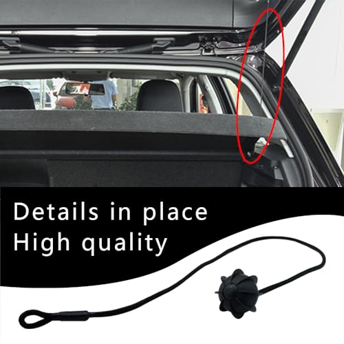 HAOBO Rear Parcel Shelf String, Tonneau Cover Strap Cord, Rear Trunk Parcel Shelf String Hanging Rope, Hatchback Trunk Cover Straps Universal Car Accessories Replacement for Most Cars