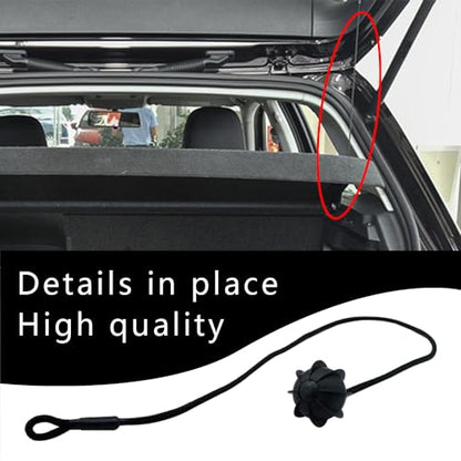 HAOBO Rear Parcel Shelf String, Tonneau Cover Strap Cord, Rear Trunk Parcel Shelf String Hanging Rope, Hatchback Trunk Cover Straps Universal Car Accessories Replacement for Most Cars
