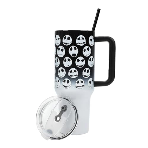 Bioworld Nightmare Before Christmas Jack Skellington 40 Oz Stainless Steel Tumbler - color: Jack Skellington